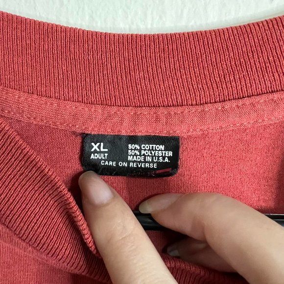 Vintage Feather Print Single Stitch Short Sleeve Tee - Picture 3 of 6